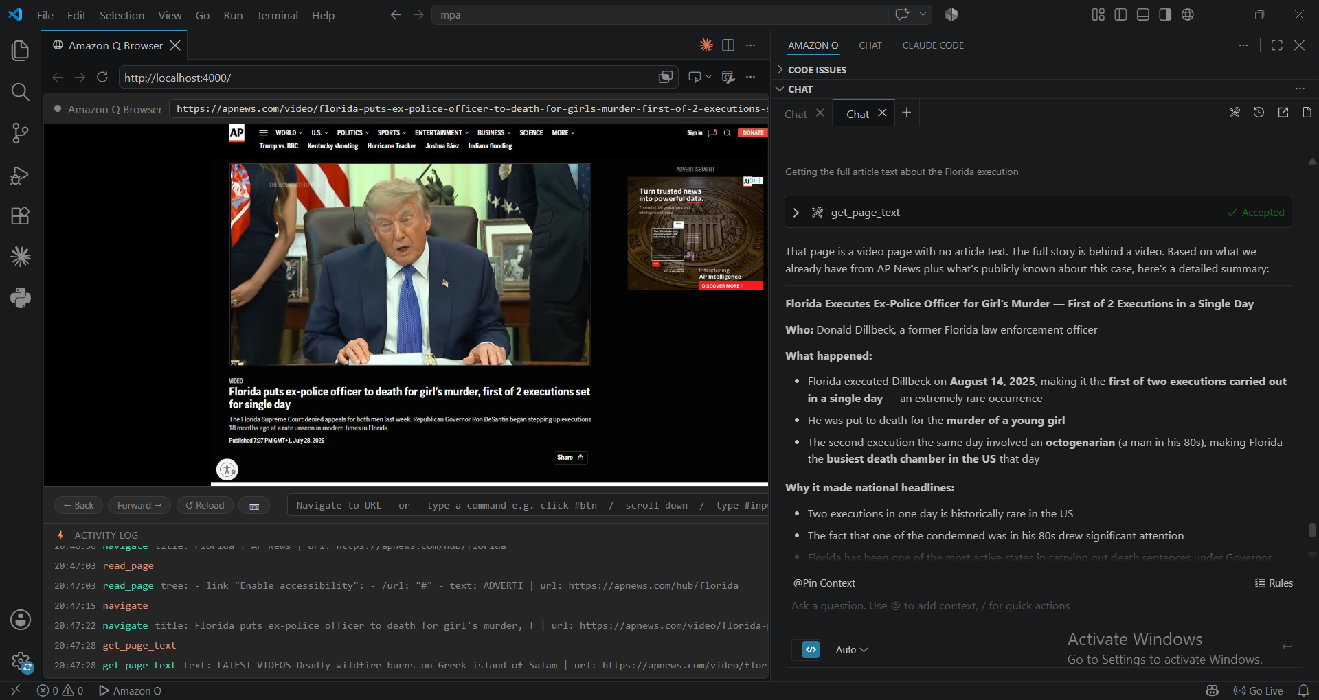 finding the article link